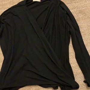 v neck cross over top